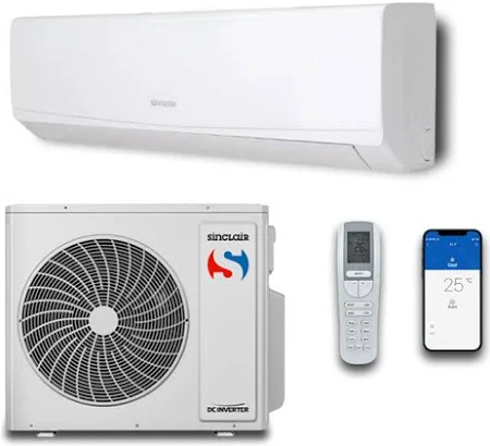 Sinclair airco 3,5 kW compleet met montage